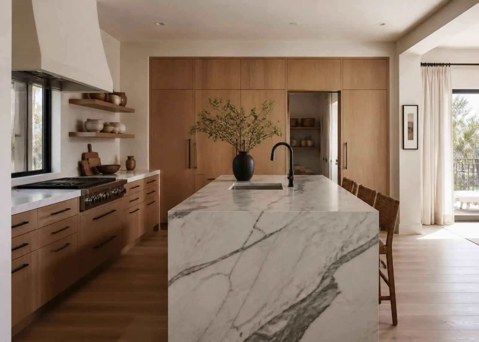 Renovated kitchen in a Orange County home